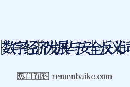 数字经济发展与安全反义词是什么意思的图片